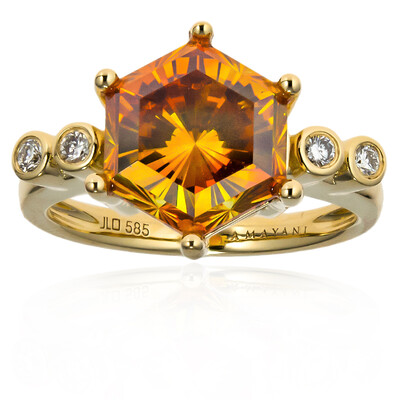 14K Sphalerite Gold Ring (AMAYANI)