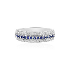 9K Blue Sapphire Gold Ring
