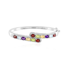 Citrine Silver Bangle