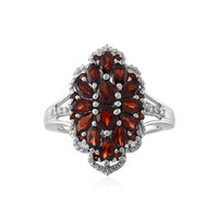 Mozambique Garnet Silver Ring