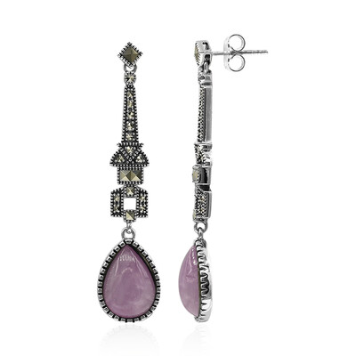 Kunzite Silver Earrings (Annette classic)