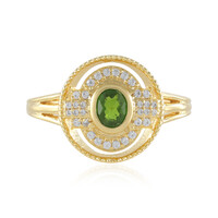 Russian Diopside Silver Ring