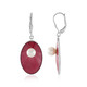 White Freshwater Pearl Silver Earrings (Adela Silber)