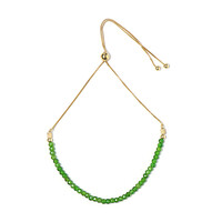 Russian Diopside Silver Bracelet