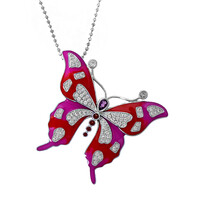 Rhodolite Silver Necklace (Dallas Prince Designs)