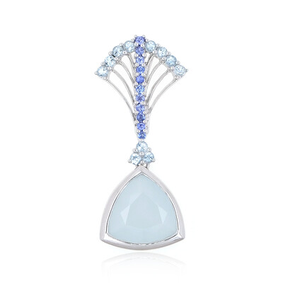 14K Aquamarine Gold Pendant