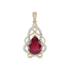 9K Madagascar Ruby Gold Pendant (SUHANA)