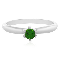 Russian Diopside Silver Ring