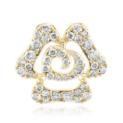 9K SI1 (G) Diamond Gold Pendant