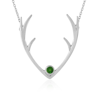 Russian Diopside Silver Necklace