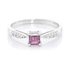 Rajasthan Rhodolite Silver Ring