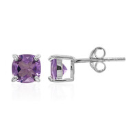 Amethyst Silver Earrings