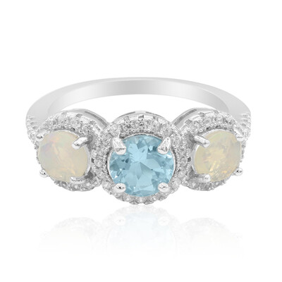 Sky Blue Topaz Silver Ring