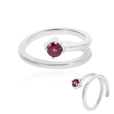 Rhodolite Silver Ring