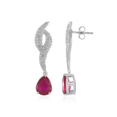 Madagascar Ruby Silver Earrings (de Melo)