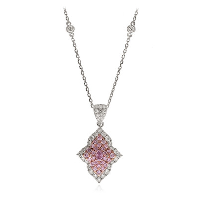 14K I1 Pink Diamond Gold Necklace (CIRARI)