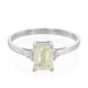 Canary Kunzite Silver Ring