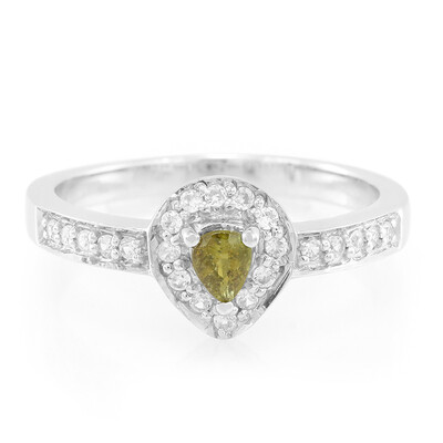 Cuprian Tourmaline Silver Ring