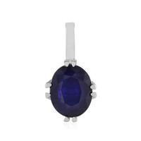 9K Madagascar Blue Sapphire Gold Pendant