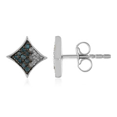 I3 (J) Diamond Silver Earrings