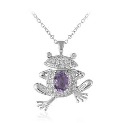 Bolivian Amethyst Silver Necklace