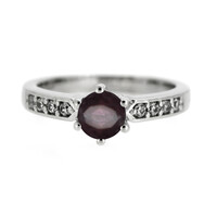 Rhodolite Silver Ring