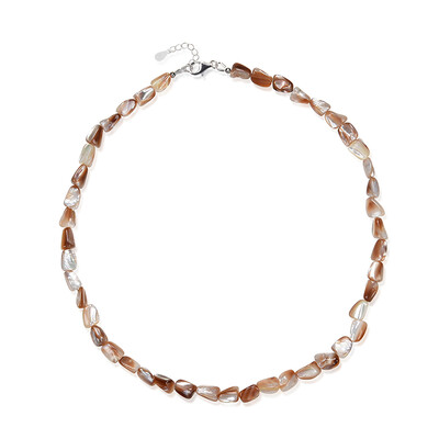 Mother of Pearl Silver Necklace