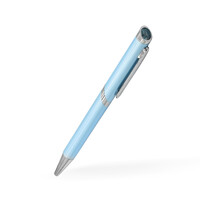 Sky Blue Topaz Brass Pen