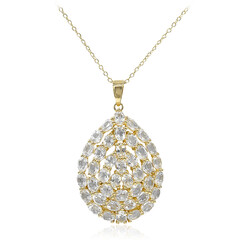 White Topaz Silver Necklace