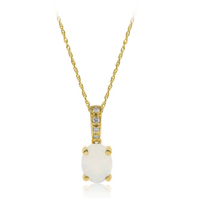 10K Australian Opal Gold Necklace