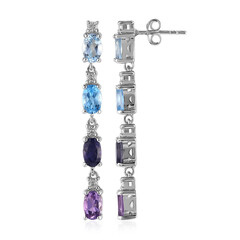 Sky Blue Topaz Silver Earrings