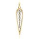 9K SI1 (G) Diamond Gold Pendant (Annette)