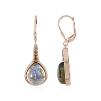 Green Maniry Labradorite Silver Earrings (KM by Juwelo)