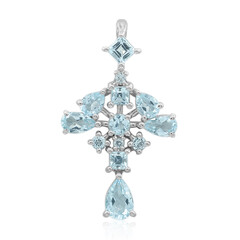 Sky Blue Topaz Silver Pendant