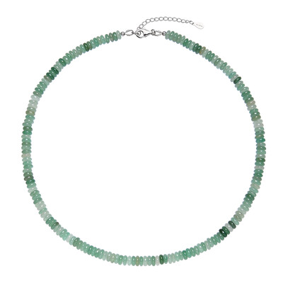 Green Aventurine Silver Necklace