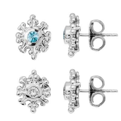 Ratanakiri Zircon Silver Earrings (Dallas Prince Designs)