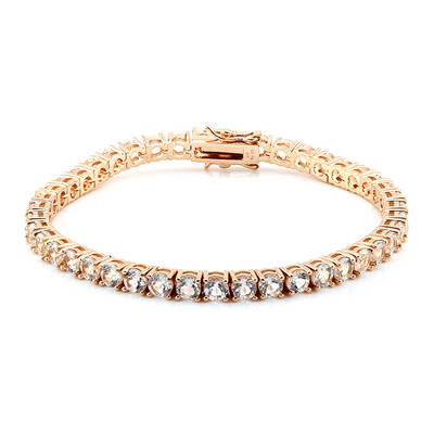 White Topaz Silver Bracelet