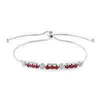 Madagascar Ruby Silver Bracelet