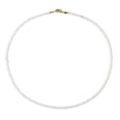 Rainbow Moonstone Silver Necklace