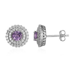 Amethyst Silver Earrings