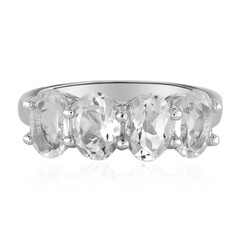 White Topaz Silver Ring