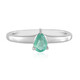 Russian Emerald Silver Ring