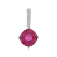 Madagascar Pink Sapphire Silver Pendant