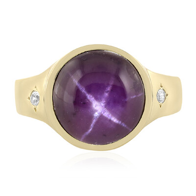 Star Garnet Silver Ring