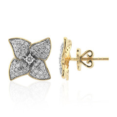 14K SI1 (G) Diamond Gold Earrings
