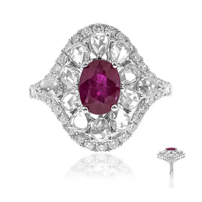 18K AAA Mozambique Ruby Gold Ring (CIRARI)