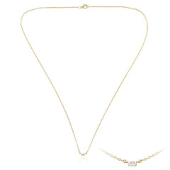 9K SI2 (G) Diamond Gold Necklace (de Melo)