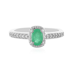 Ethiopian Emerald Silver Ring