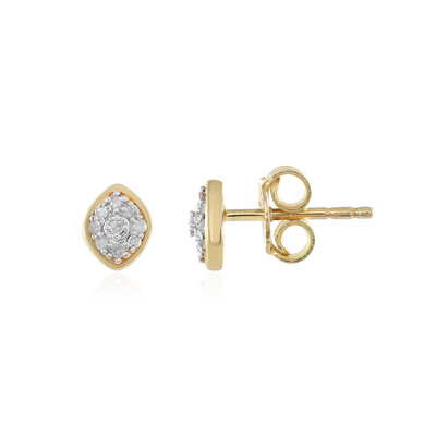 I2 (I) Diamond Silver Earrings