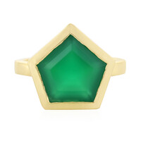 Green Onyx Silver Ring